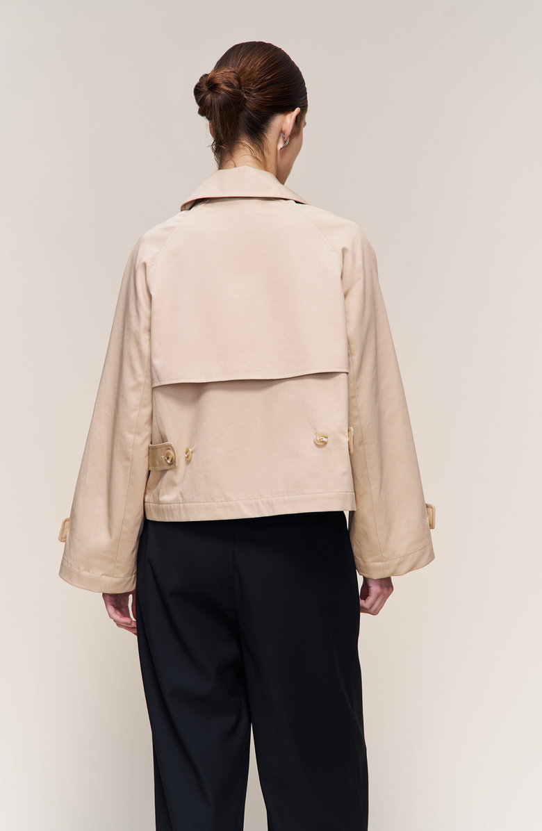 Guizio Romeo Trench Coat, Alternate, color, Taupe