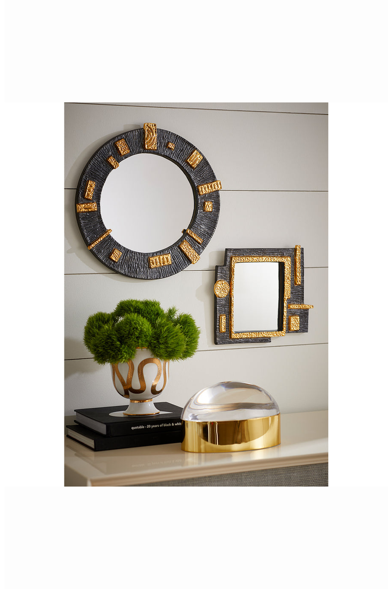 Botanist Snake & Apple Decorative Bowl, Alternate, color, White / Gold
