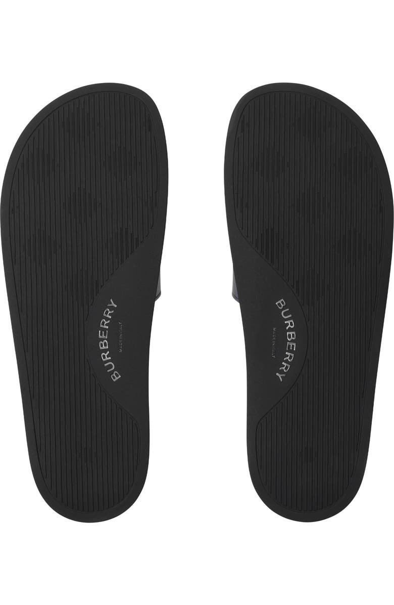 Burberry Check Slides, Alternate, color, Midnight