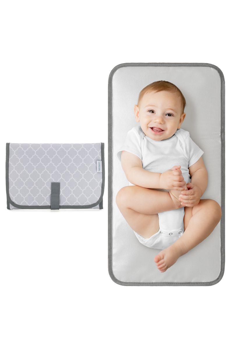 Comfy Cubs Compact Changing Pad, Main, color, Grey Pattern