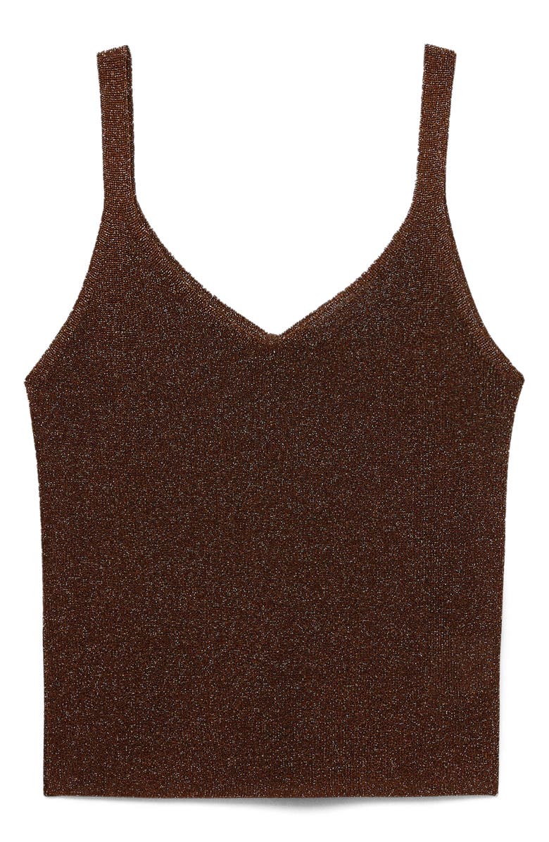 MANGO Sweater Tank, Alternate, color, Brown