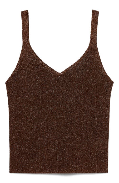 Mango Sweater Tank In Brown