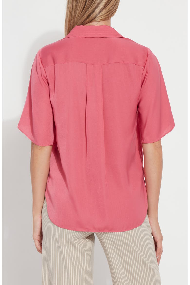 Telia Flutter Sleeve Top, Alternate, color, CORAL ROSE