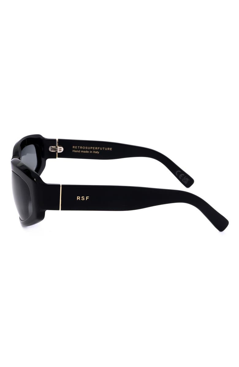 SUPER by RETROSUPERFUTURE<sup>®</sup> 61mm Wrap Sunglasses, Alternate, color, Black