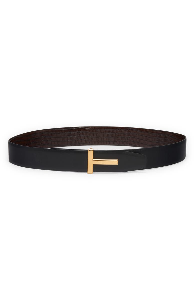 TOM FORD Tejus Reversible Leather Belt, Alternate, color, 