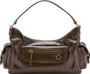 MANGO Faux Leather Shoulder Bag