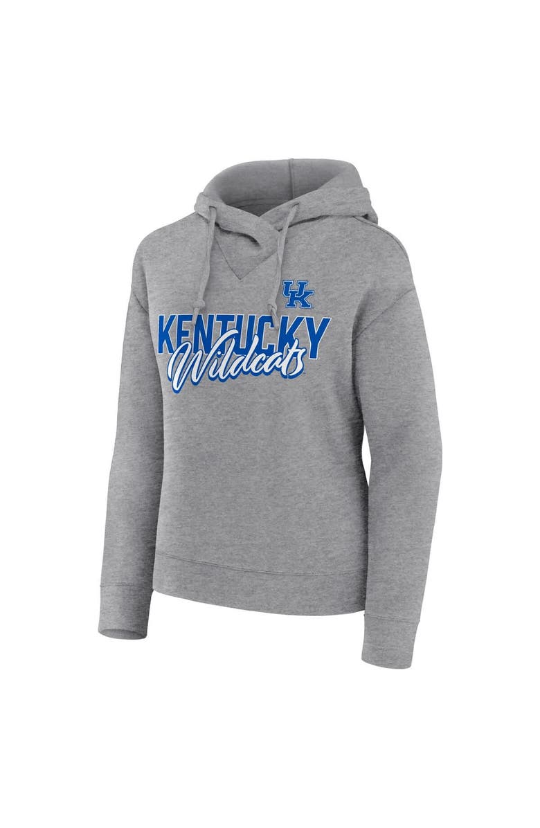 FANATICS Women's Fanatics Heather Gray Kentucky Wildcats Script Favorite Pullover Hoodie, Alternate, color, Heather Gray