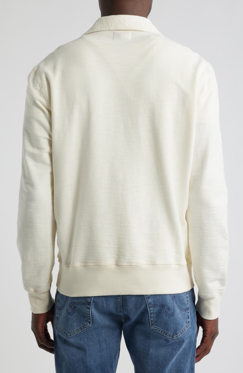 AG Ethan Quarter Zip Sweatshirt, Alternate, color, Ivory Dust