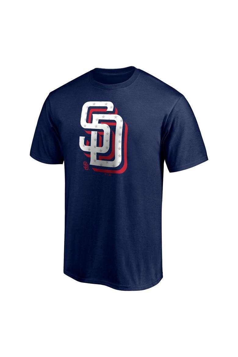 Men's Fanatics Branded Navy San Diego Padres Red White and Team T-Shirt, Alternate, color, Navy