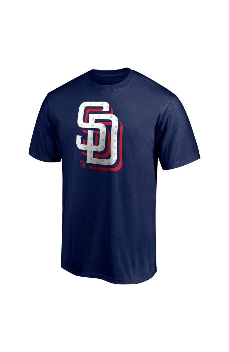 FANATICS Men's Fanatics Branded Navy San Diego Padres Red White and Team T-Shirt, Alternate, color, Navy