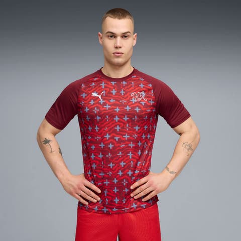 Men's Puma Red Switzerland National Team 2026 Pre-Match Top