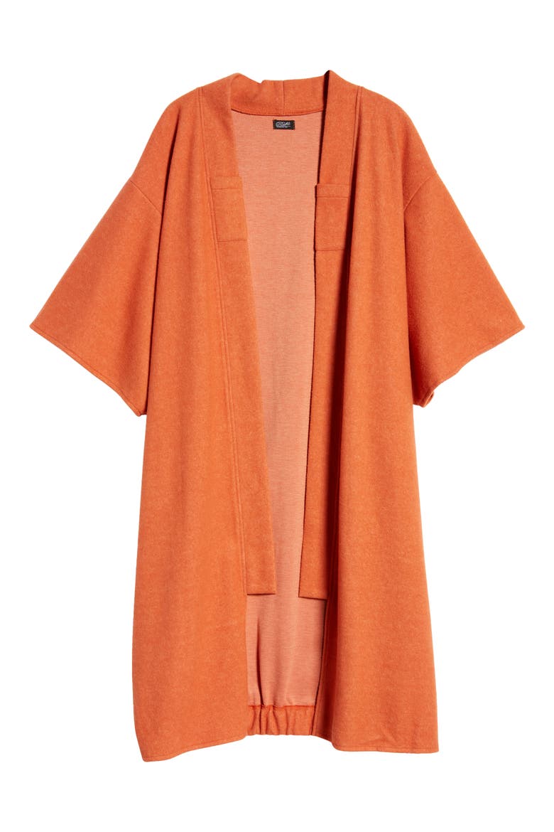 Open Front Duster, Alternate, color, ORANGE
