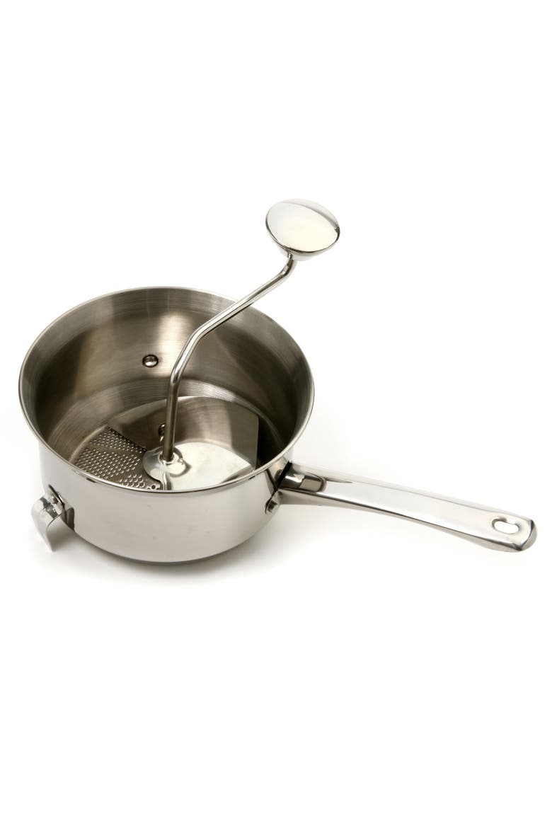 2 Quart Multi Purpose Food Mill, Stainless Steel, Main, color, Silver