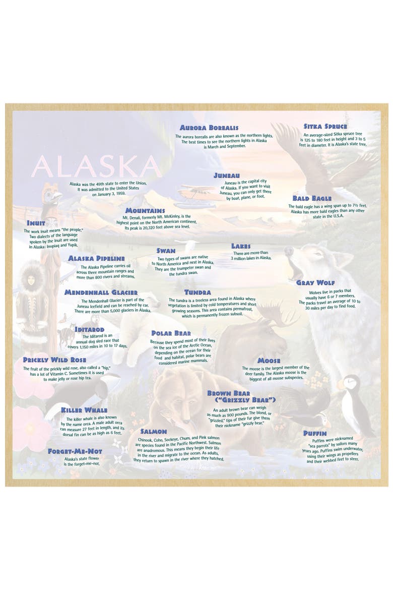 Wildlife of Alaska 48 Piece Wood Puzzle, Alternate, color, Multicolor