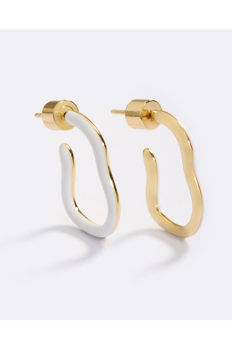 Baby Obsession Enamel Hoops, Alternate, color, Green Glo
