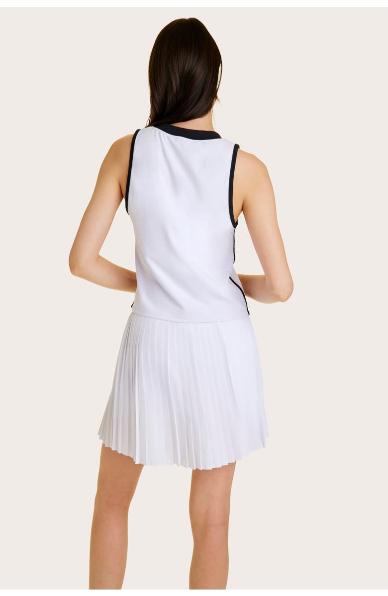 ALALA Tennis Tank, Alternate, color, White + Black