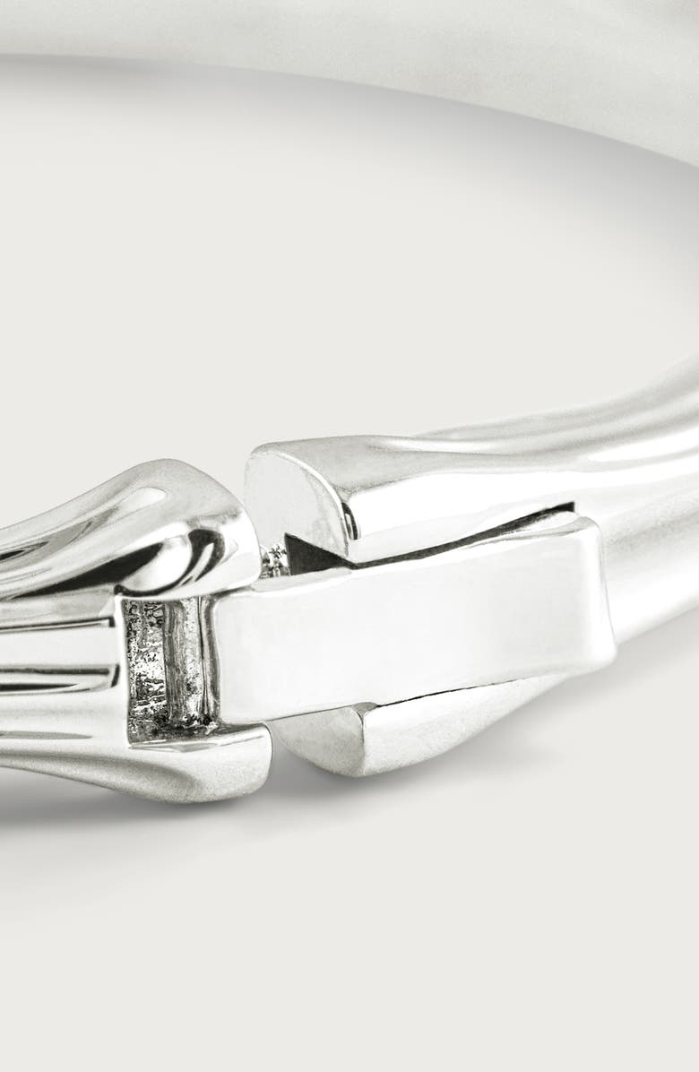 Anabel Aram Jewelry Bamboo Texture Bangle, Alternate, color, Silver