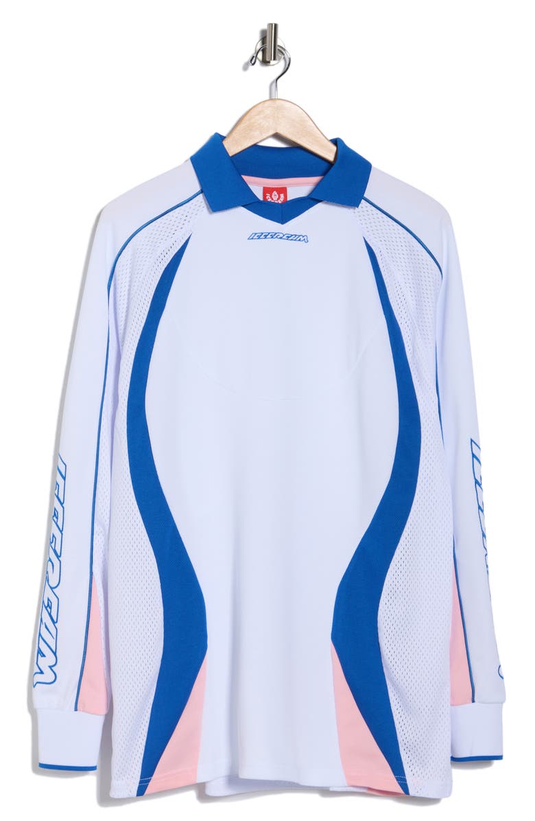 ICECREAM Gala Long Sleeve Jersey, Alternate, color, White