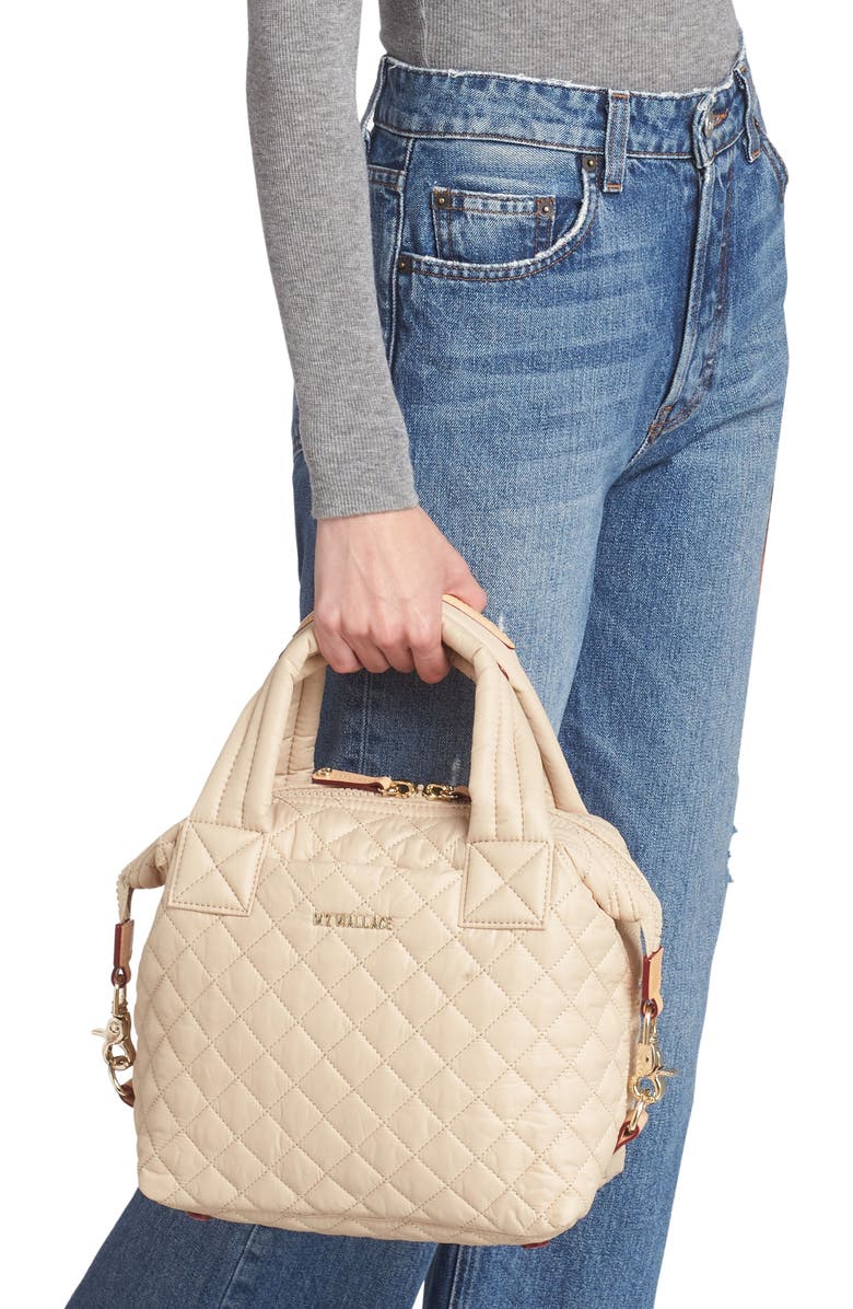 MZ Wallace Small Sutton Deluxe Tote, Alternate, color, Buff