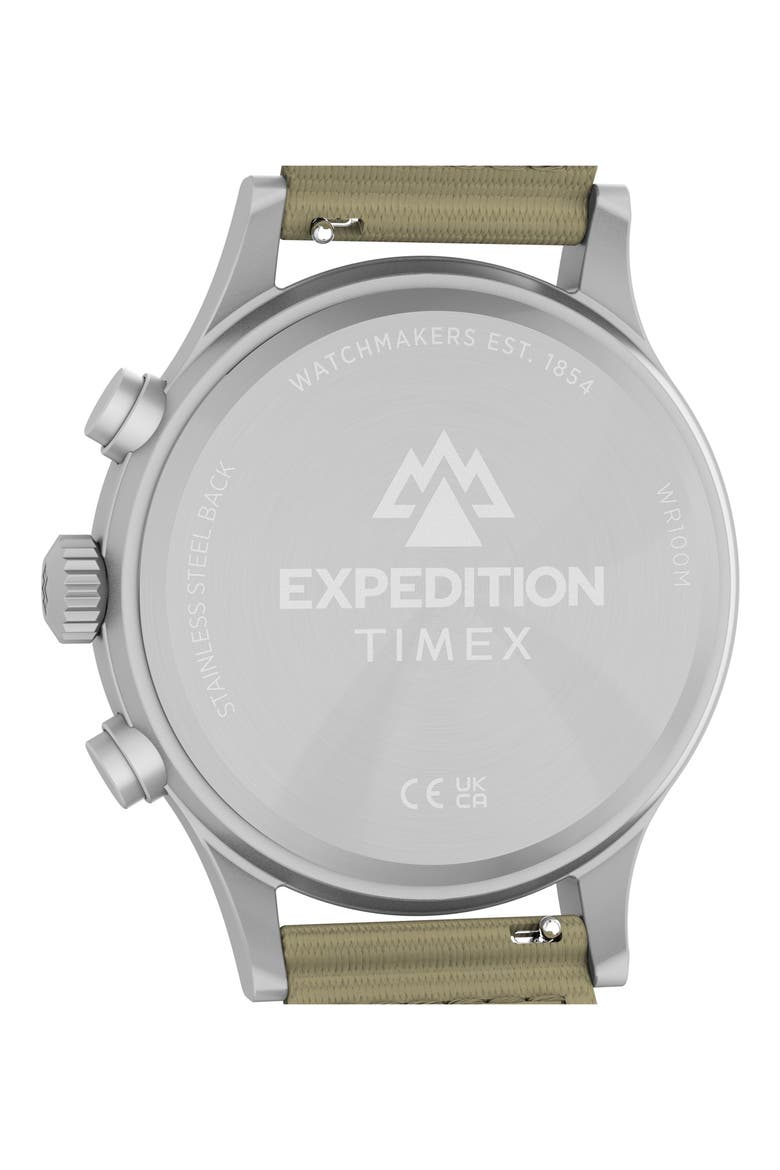 Expedition Sierra Chronograph Fabric Strap Watch, Alternate, color, TAN