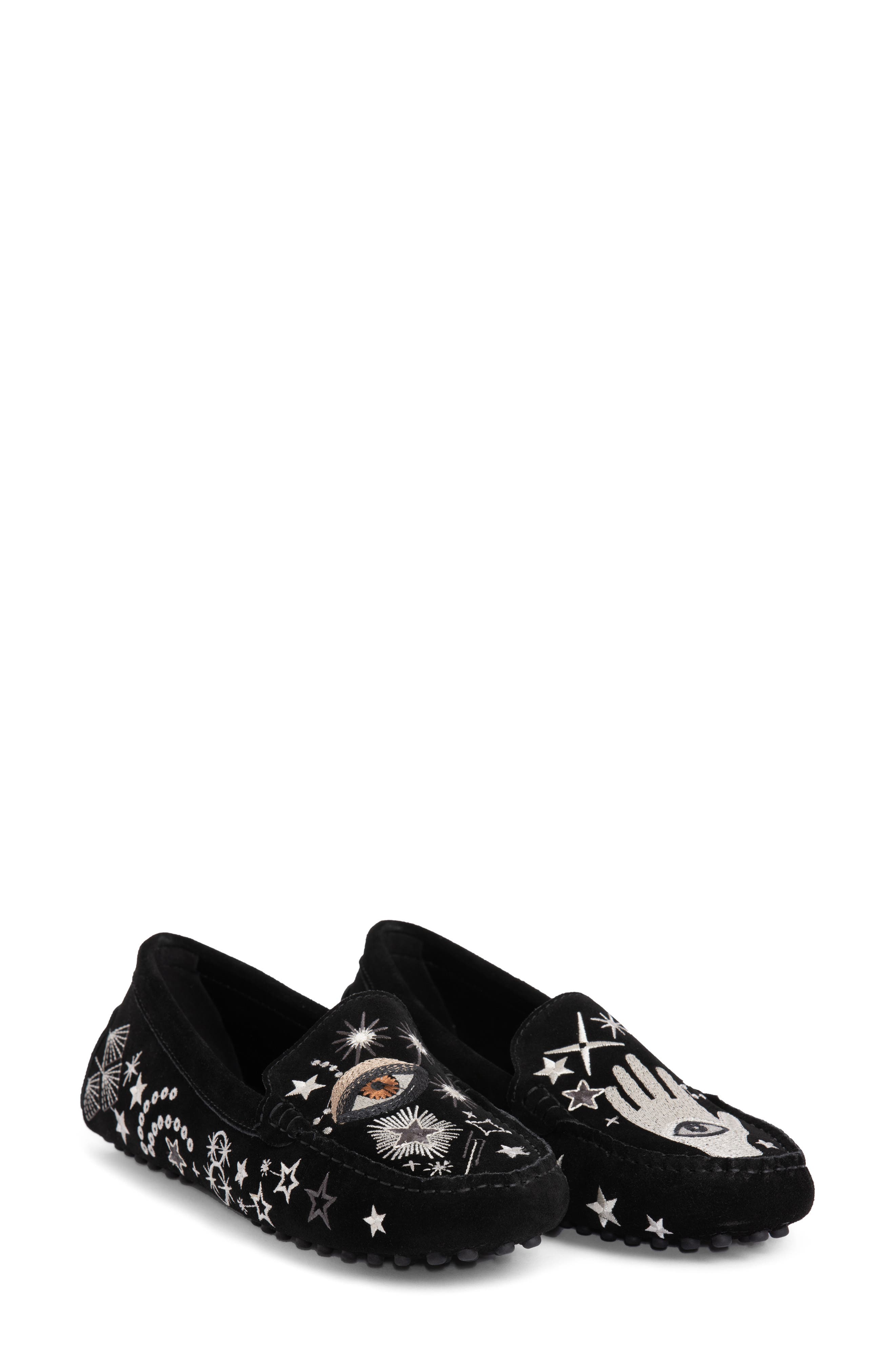 Johnny Was Celestial Embroidered Moccasin, Main, color, 