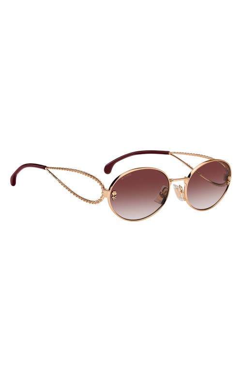 Etro 57mm Oval Sunglasses In Brown