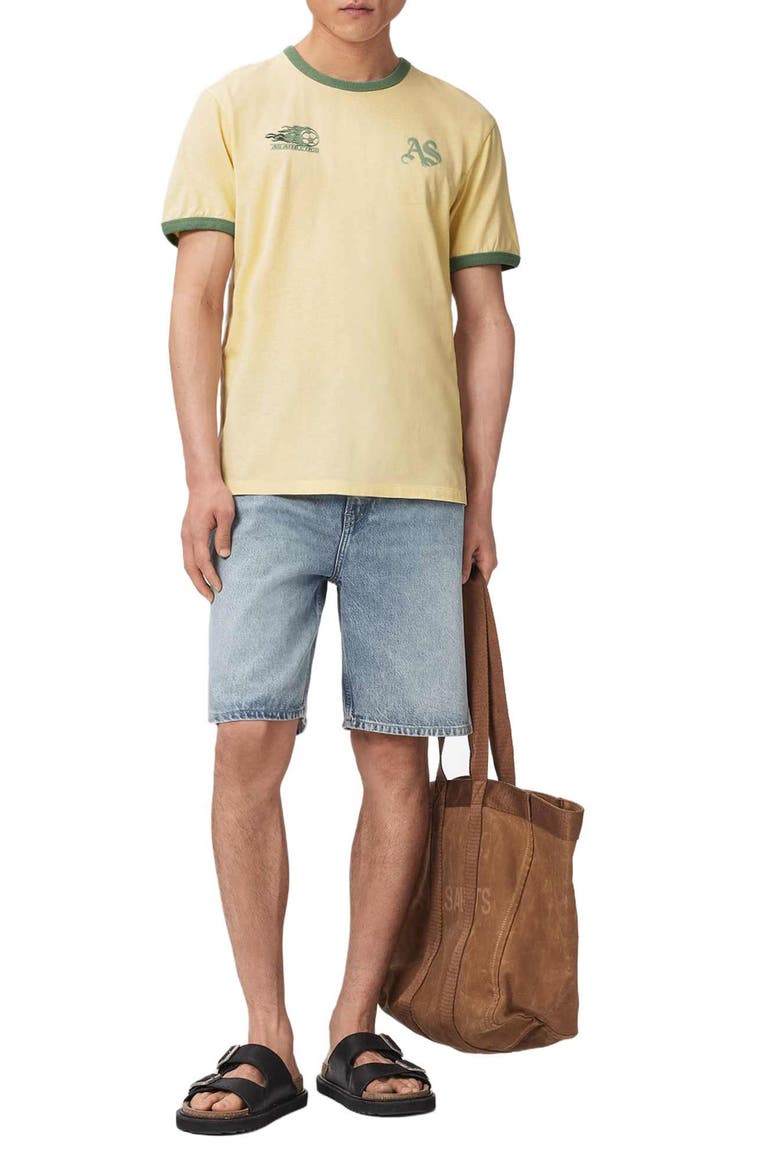 Brasilia Cotton T-Shirt, Alternate, color, CAPSICUM YELLOW