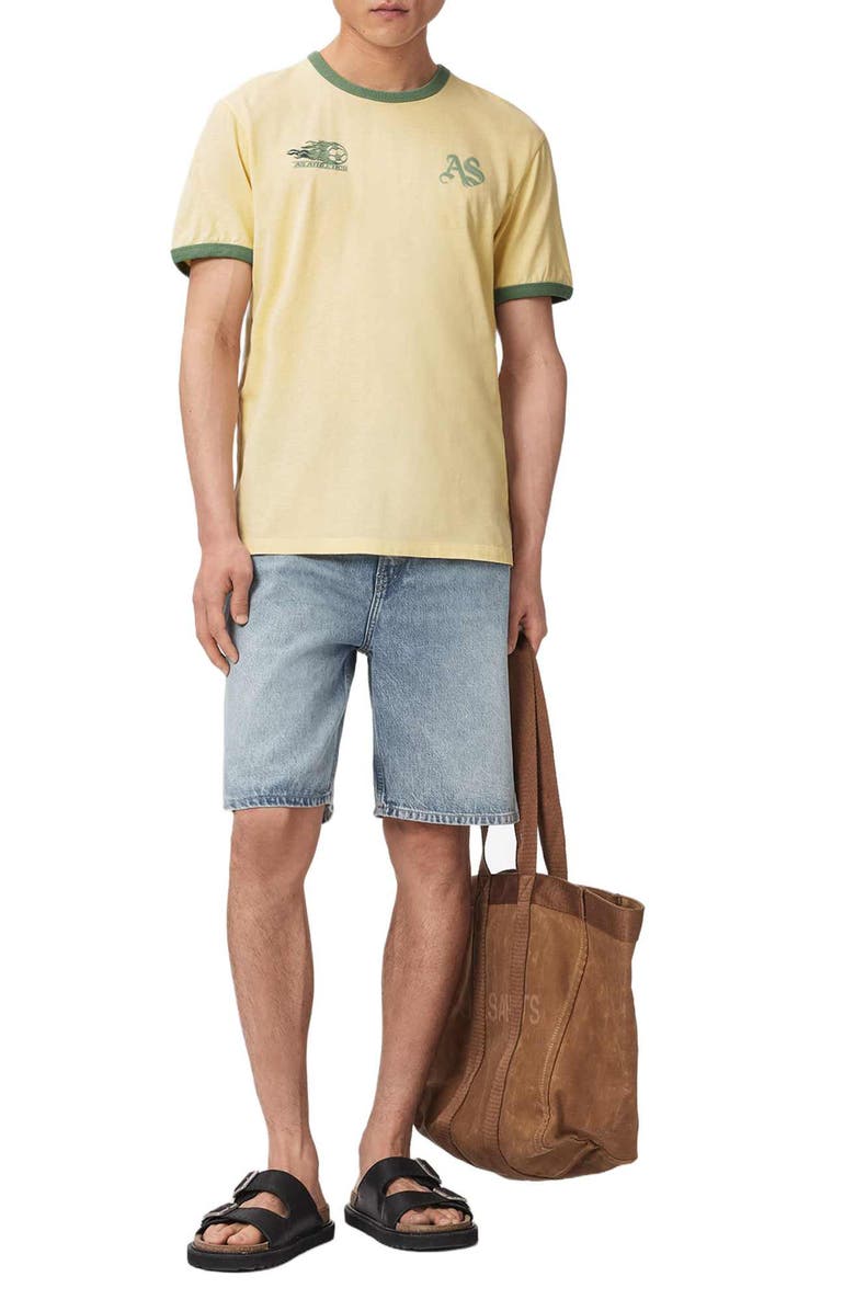 AllSaints Brasilia Cotton T-Shirt, Alternate, color, Capsicum Yellow