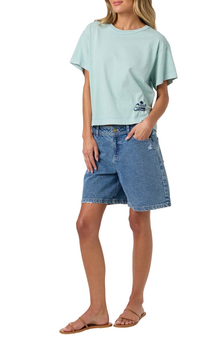 OG Radical Sun Boxy Graphic Tee, Alternate, color, AGATE GREEN
