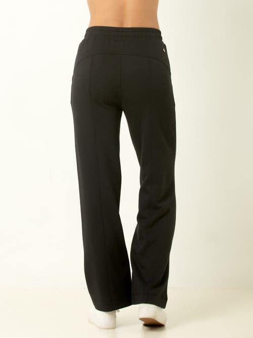 Single Stitch Ultra Soft Wide Leg Pant In Black