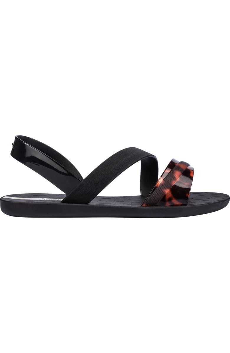 Ipanema Vibrant Water Resistant Slingback Sandal, Alternate, color, Black/ Turtle/ Beige