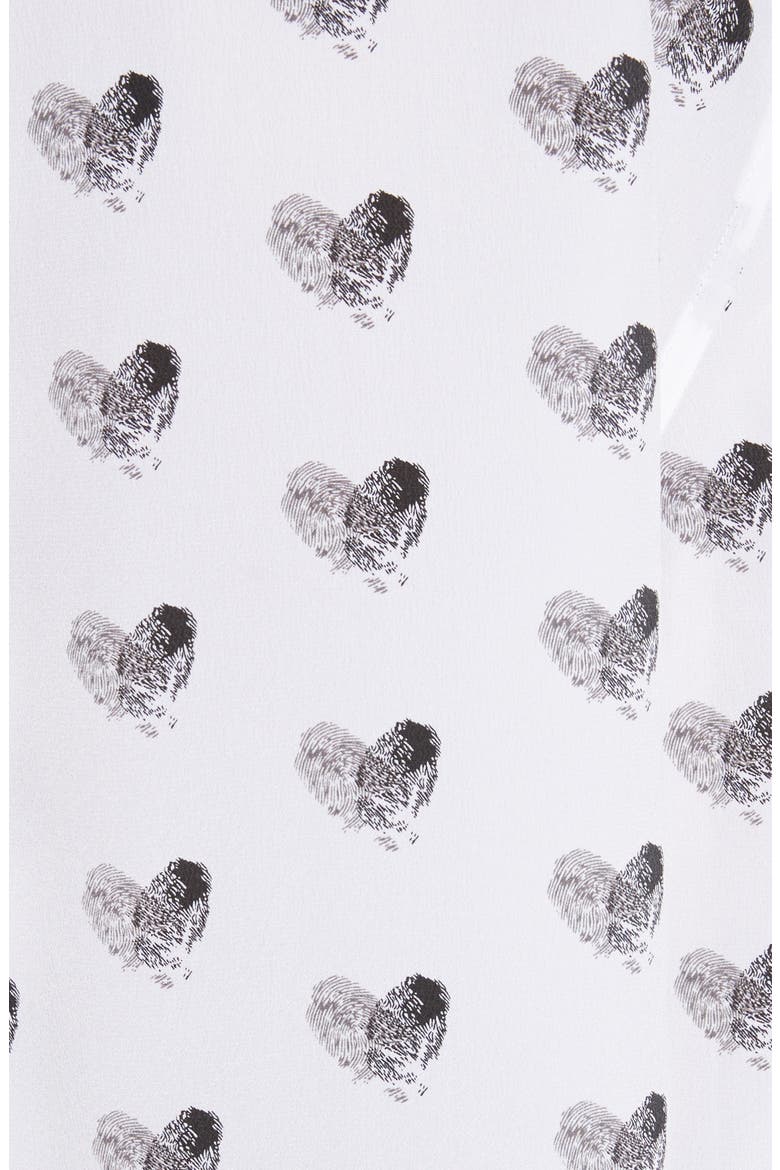 Signature Heart Print Silk Shirt, Alternate, color, BRIGHT WHITE