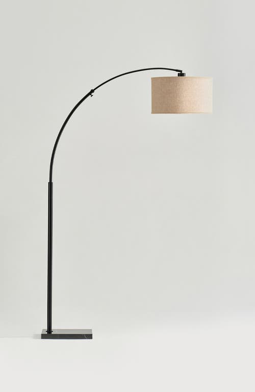 Brightech Logan 76" Modern Extendable Led Floor Lamp With Fabric Drum Shade, Bulb Included