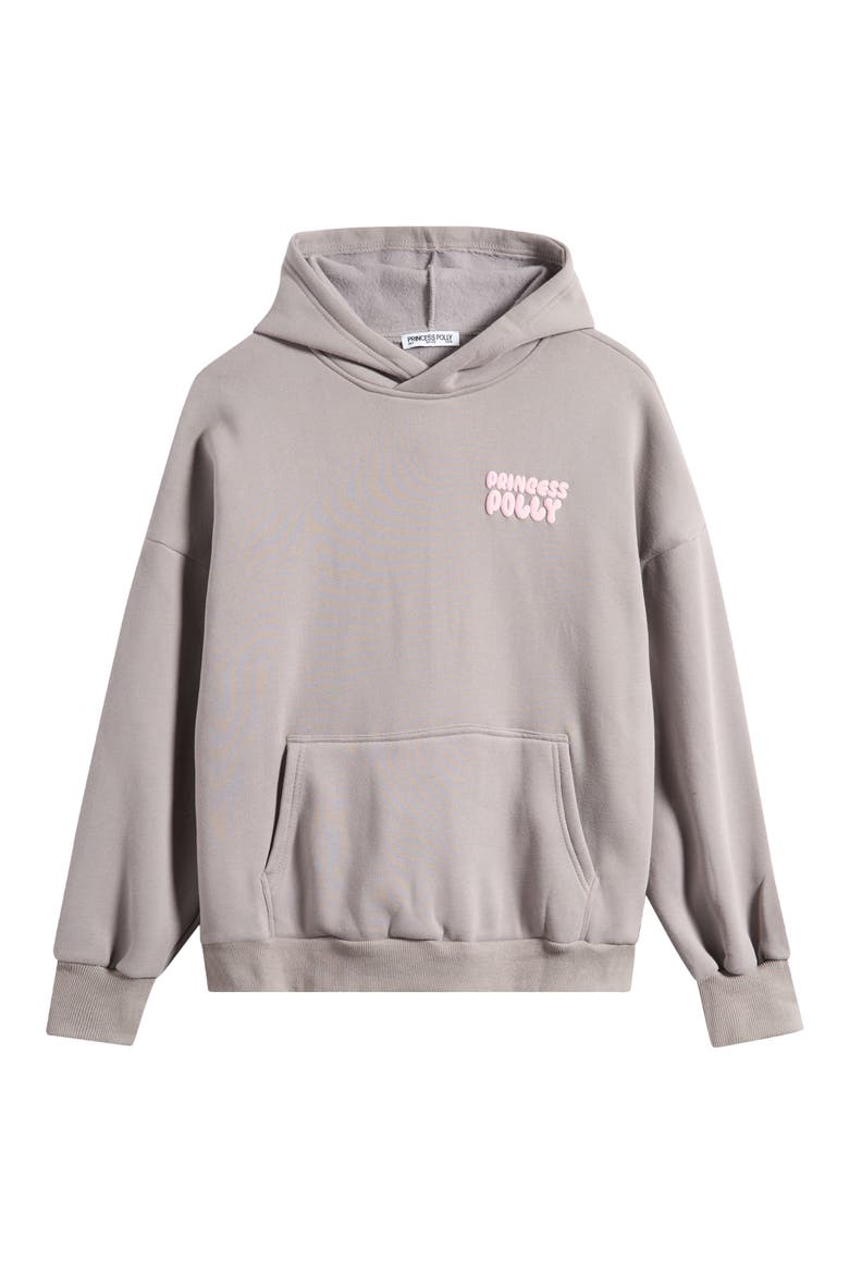 Graphic Print Logo Hoodie, Alternate, color, CHARCOAL