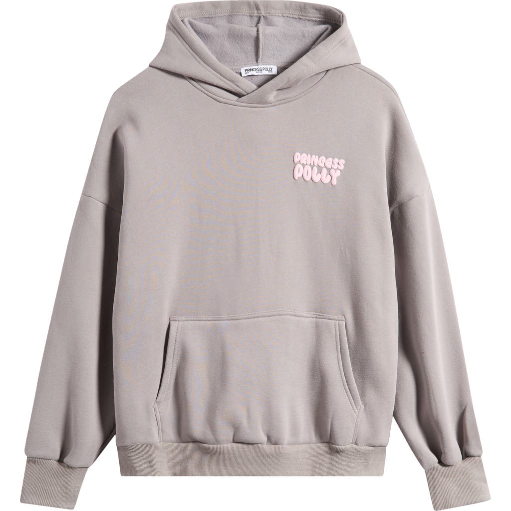 Princess Polly Graphic Print Logo Hoodie In Brown