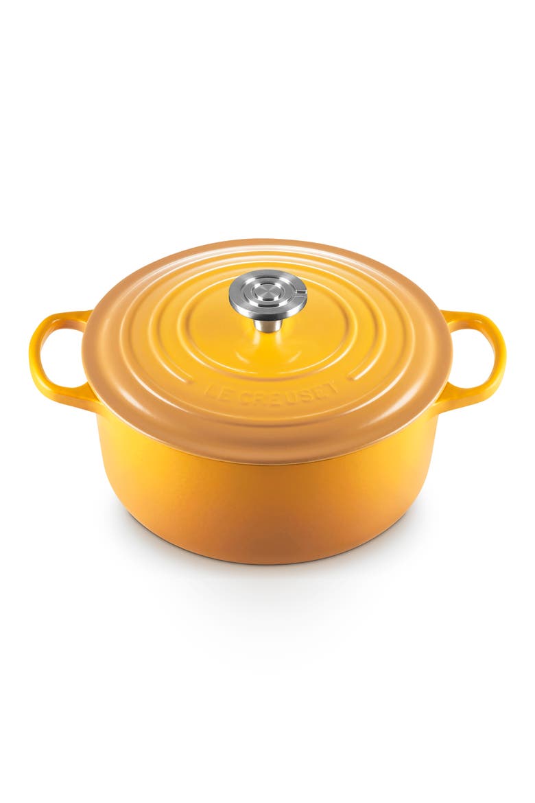 Enameled Cast Iron Round Dutch Oven, Alternate, color, NECTAR