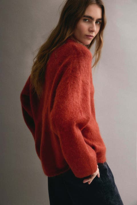 Oversized mohair-blend sweater