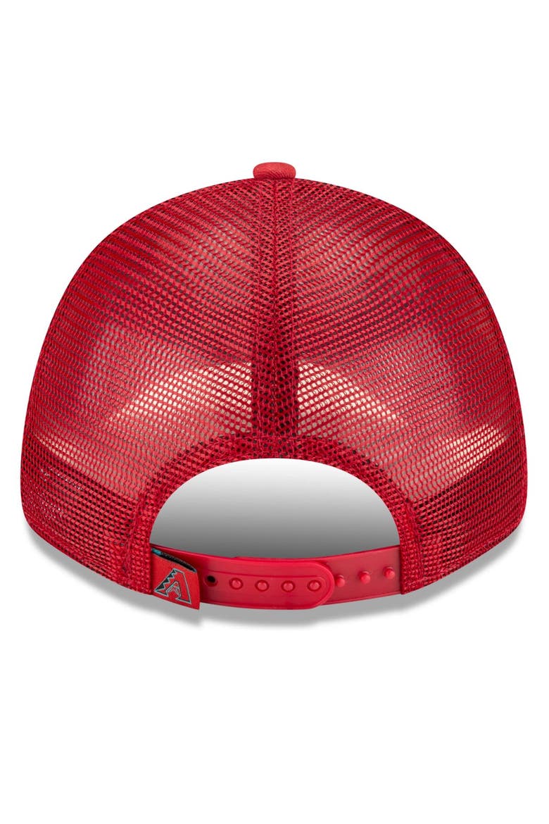 Men's New Era Red Arizona Diamondbacks Trucker 9FORTY Adjustable Hat, Alternate, color, Red
