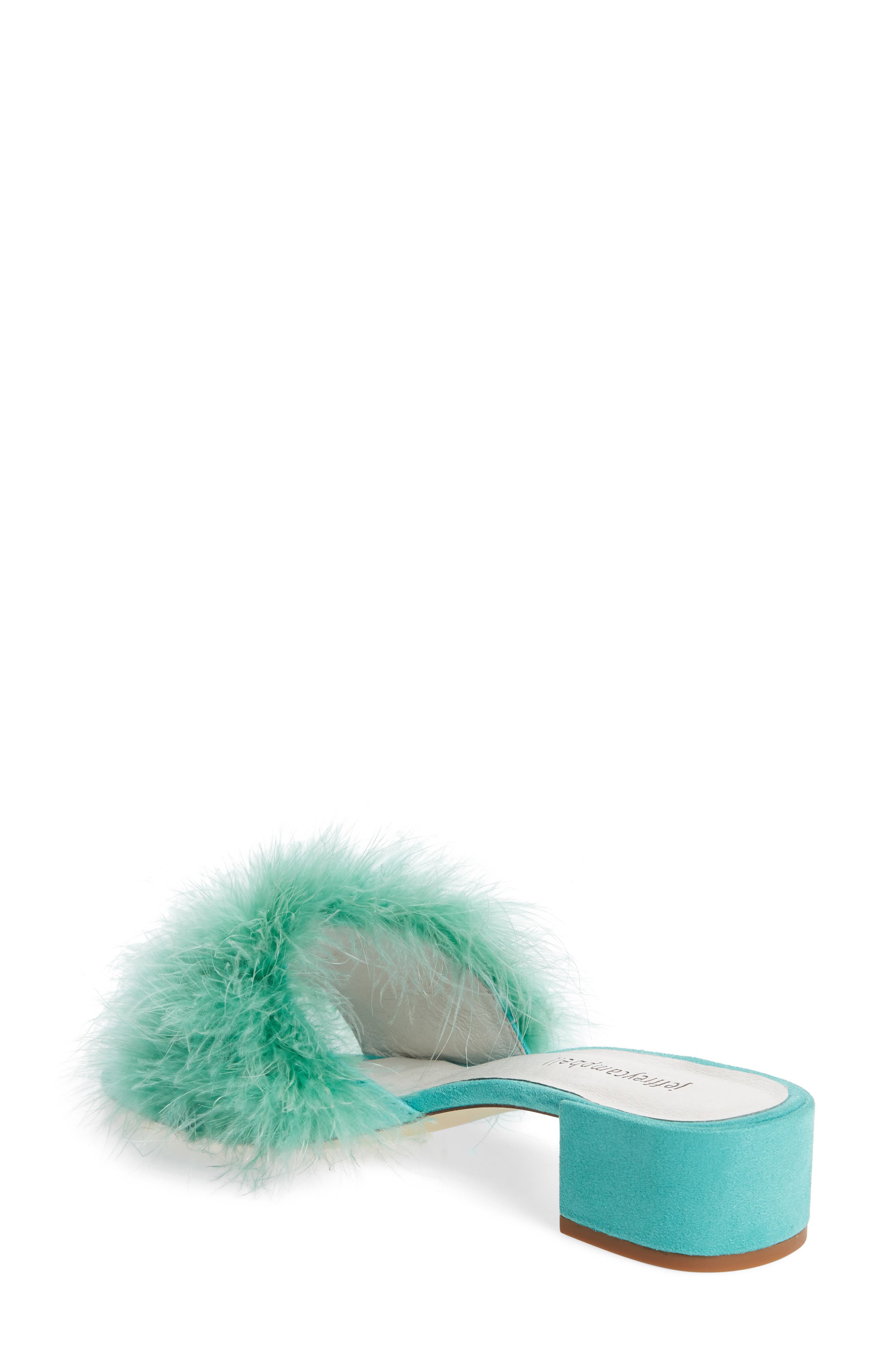 'Beaton' Slide Sandal, Alternate, color, MINT SUEDE