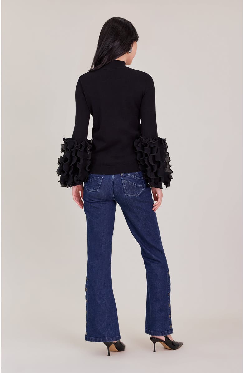 Anne Fontaine Lanka Sweater, Alternate, color, Black