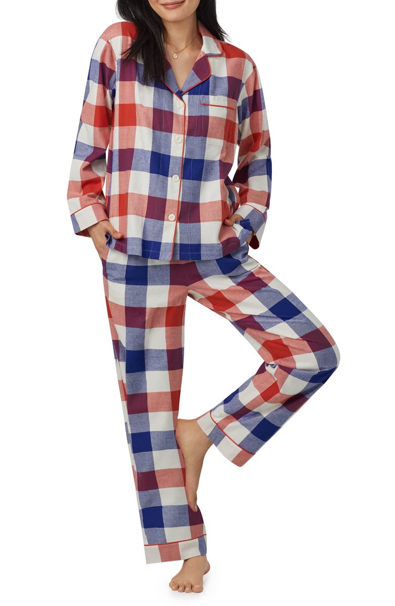 BedHead Pajamas Print Organic Cotton Pajamas, Main, color,