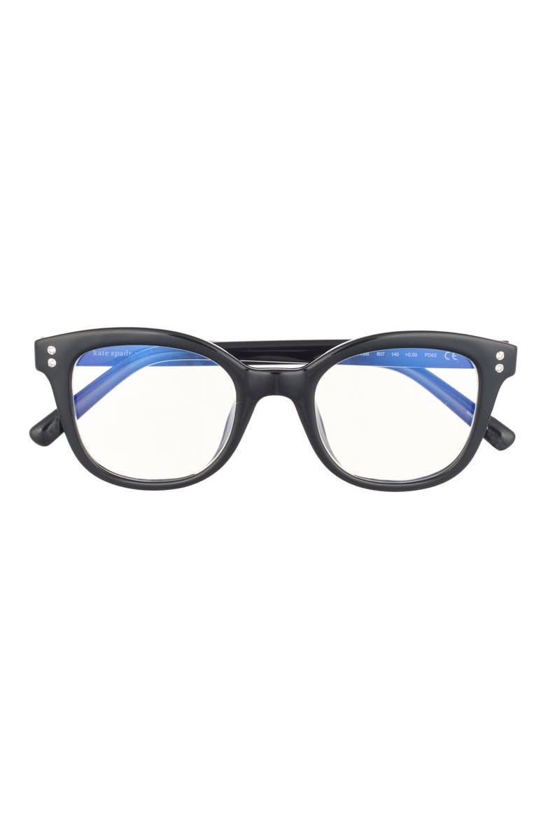 tanea 48mm cat eye reading glasses, Main, color, BLACK