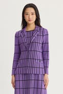 Ming Wang Grid Knit Jacket