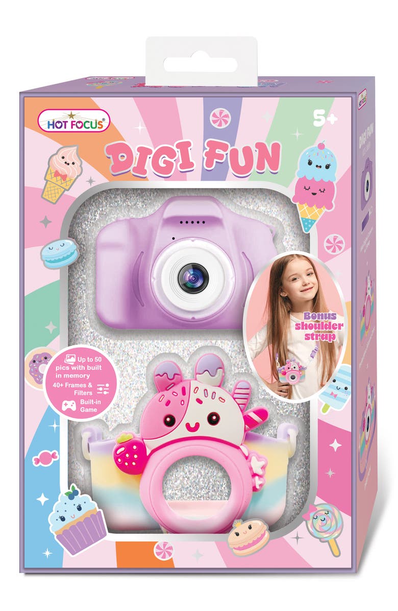 HOT FOCUS Kids' Digi Fun Digital Camera, Main, color, Multi Color