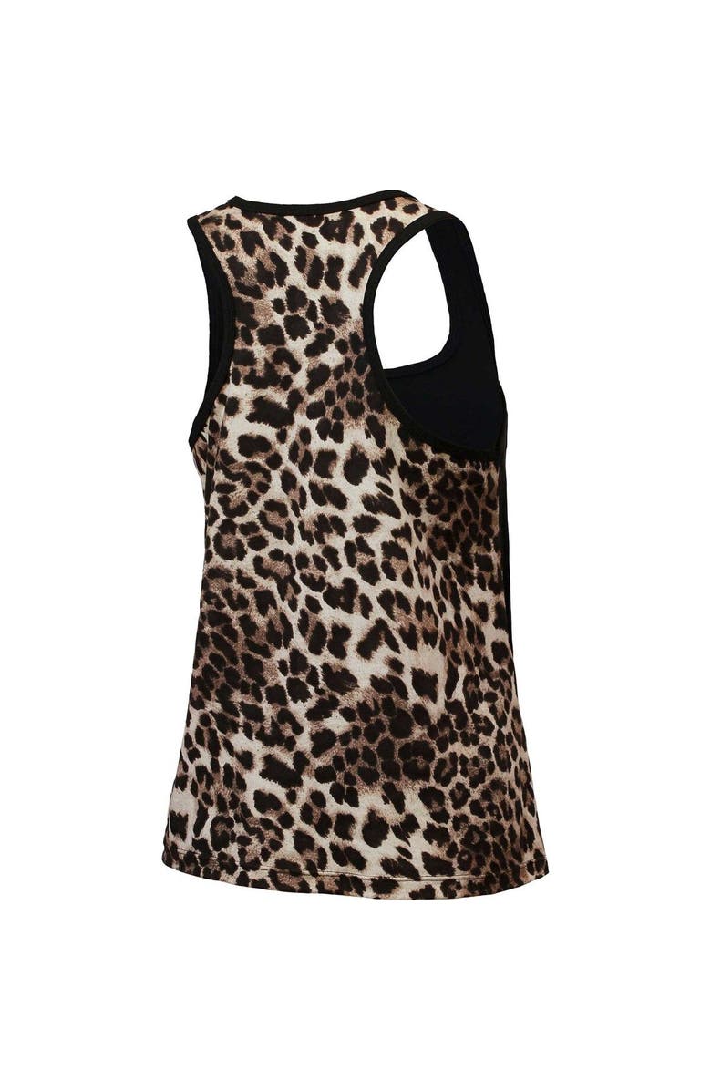 Majestic Threads Women's Majestic Threads Black San Francisco Giants Leopard Tank Top, Alternate, color, 