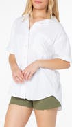 Roxy Maile Cotton Gauze Tied Button-Up Shirt