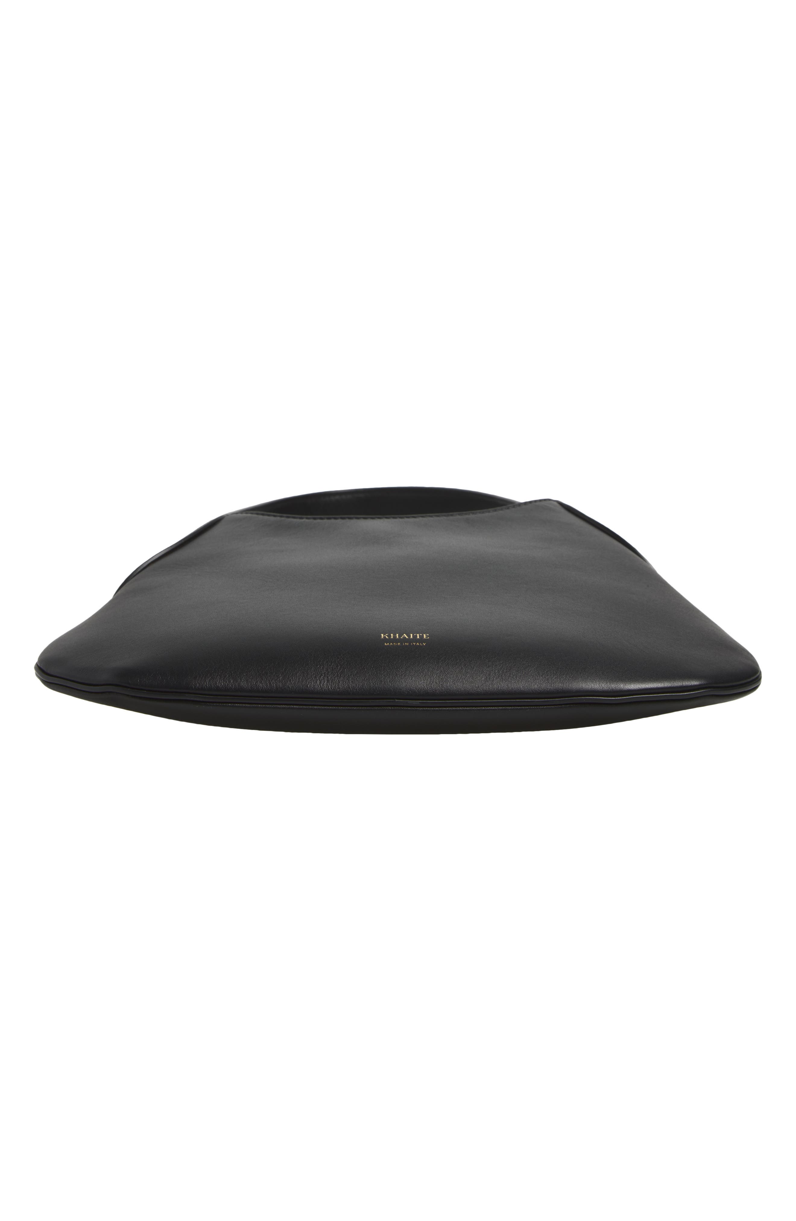 Small Joan Leather Hobo Bag, Alternate, color, BLACK