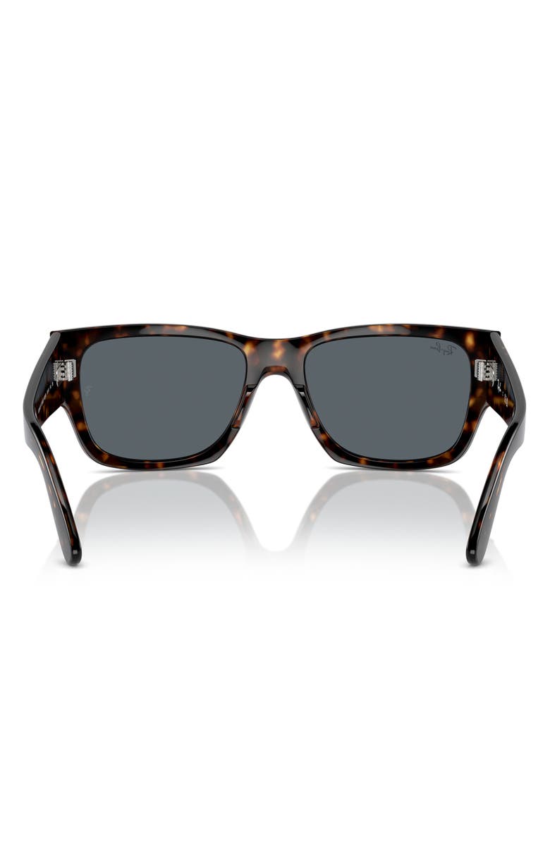 Ray-Ban Carlos 56mm Rectangular Sunglasses, Alternate, color, Havana