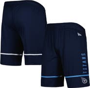 New Era Men's New Era Navy Tennessee Titans Combine Authentic Rusher Training Shorts