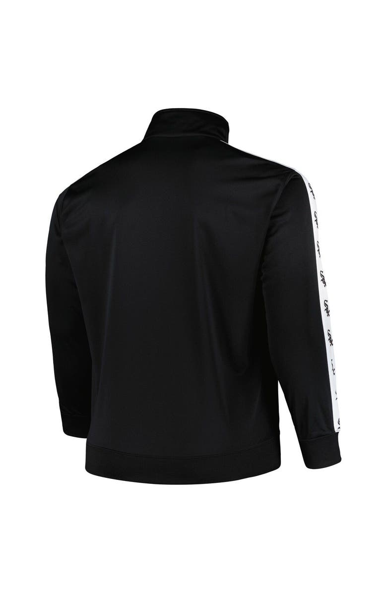 PROFILE Men's Black Chicago White Sox Big & Tall Tricot Track Full-Zip Jacket, Alternate, color, Black